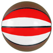 Vollständige Basketball mit Flagge Indonesiens (Vorderseite)