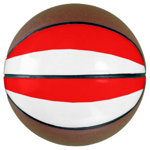Vollständige Basketball mit Flagge Indonesiens