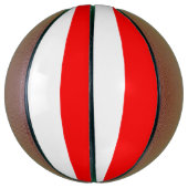 Vollständige Basketball mit Flagge Indonesiens (Vertikal)