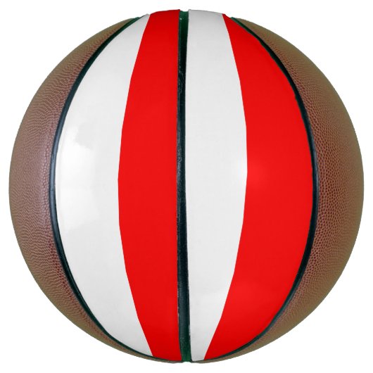 Vollständige Basketball mit Flagge Indonesiens (Vertikal)