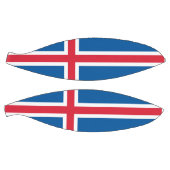 Vollständige Basketball mit Flagge Islands (Panele)