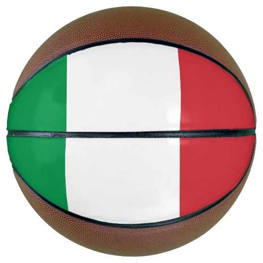 Vollständige Basketball mit Flagge Italiens (Vorderseite)