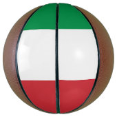 Vollständige Basketball mit Flagge Italiens (Vertikal)