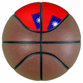Vollständige Basketball mit Flagge Taiwans (Rechts)