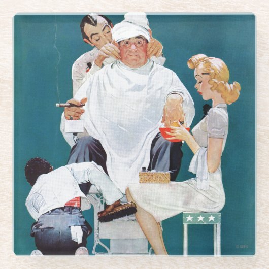 Vollständige Behandlung Glasuntersetzer (Vorderseite)