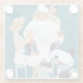 Vollständige Behandlung Glasuntersetzer (Rückseite)