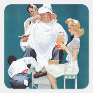 Vollständige Behandlung Quadratischer Aufkleber