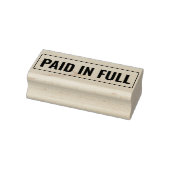 VOLLSTÄNDIGE BEZAHLUNG mit Vorlage für den Text fü Gummistempel (Stempel)
