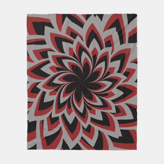 VOLLSTÄNDIGE BLUME FLEECEDECKE (Vorderseite)