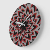 VOLLSTÄNDIGE BLUME GROßE WANDUHR (Winkel)