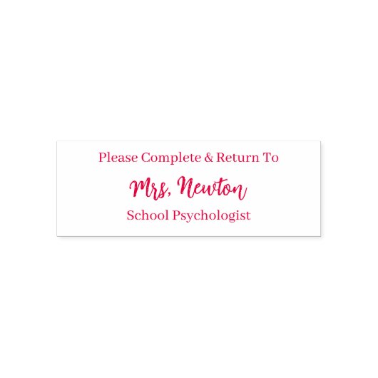 Vollständige Briefmarke und Rückgabe, nach Kundenw Permastempel (Design)