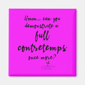 Vollständige Contretemps Magenta Magnet (Vorne)