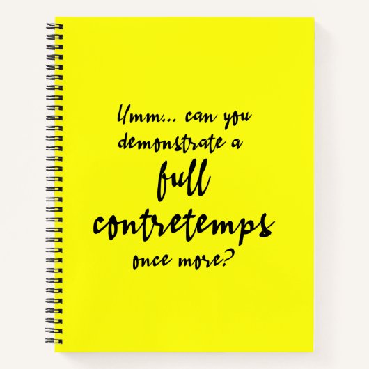 Vollständige Contretemps Meyer Lemon Notizblock (Vorderseite)