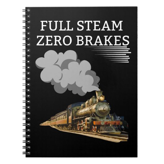Vollständige Dampf-Null-Breaks Notizblock (Vorderseite)