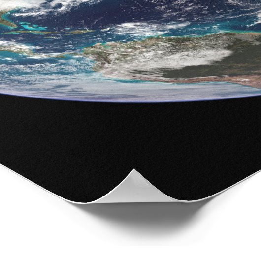 Vollständige Darstellung der Erde mit globalen Dat Poster (Ecke)