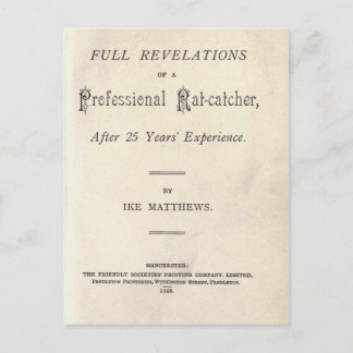 Vollständige Enthüllungen über einen Beruflichen R Postkarte