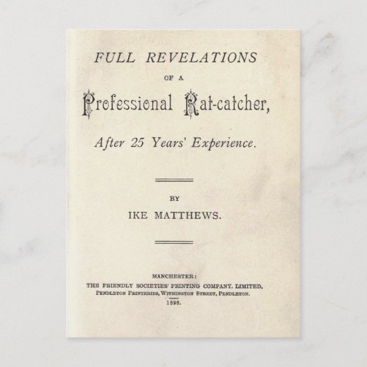 Vollständige Enthüllungen über einen Beruflichen R Postkarte (Vorderseite)