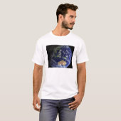 Vollständige Erde aus dem Weltraum mit Australien T-Shirt (Vorne ganz)