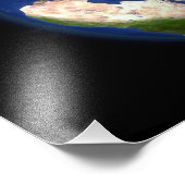 Vollständige Erde, die den arktischen Raum zeigt Fotodruck (Ecke)