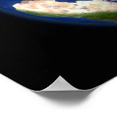 Vollständige Erde, die den arktischen Raum zeigt Poster (Ecke)