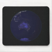 Vollständige Erde in der Nacht mit Stadtlichtern 2 Mousepad (Vorne)