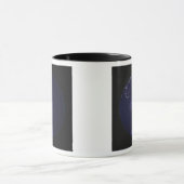 Vollständige Erde in der Nacht mit Stadtlichtern 2 Tasse (Zentrum)