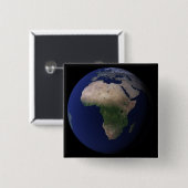 Vollständige Erde mit Afrika, Europa und dem Nahen Button (Vorne & Hinten)