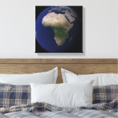 Vollständige Erde mit Afrika, Europa und dem Nahen Leinwanddruck (Insitu (Schlafzimmer))