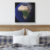 Vollständige Erde mit Afrika, Europa und dem Nahen Leinwanddruck (Insitu (Schlafzimmer))