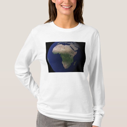 Vollständige Erde mit Afrika, Europa und dem Nahen T-Shirt (Vorderseite)
