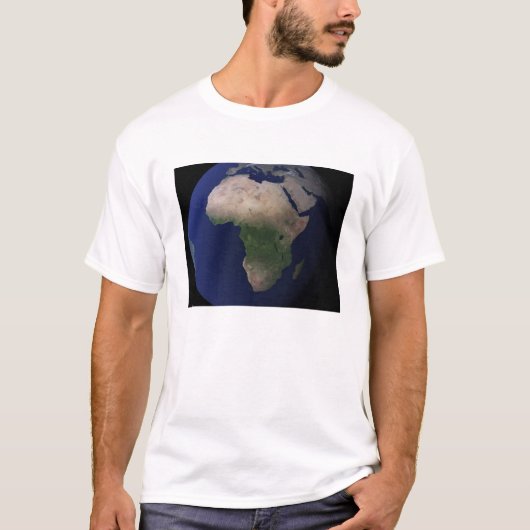Vollständige Erde mit Afrika, Europa und dem Nahen T-Shirt (Vorderseite)