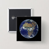Vollständige Erde mit Afrika und Europa Button (Vorne & Hinten)