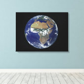 Vollständige Erde mit Afrika und Europa Leinwanddruck (Insitu (Holzboden))