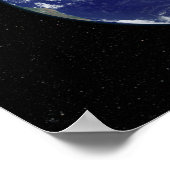 Vollständige Erde mit Afrika und Europa Poster (Ecke)