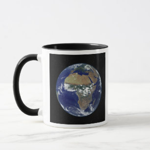 Vollständige Erde mit Afrika und Europa Tasse