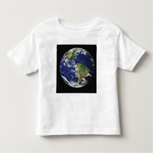 Vollständige Erde mit der Western-Hemisphäre Kleinkind T-shirt