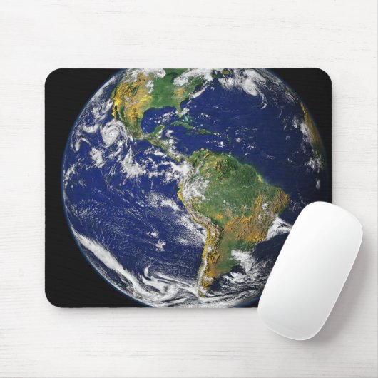 Vollständige Erde mit der Western-Hemisphäre Mousepad (Mit Mouse)