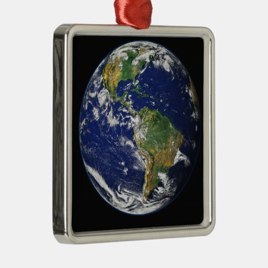 Vollständige Erde mit der Western-Hemisphäre Ornament Aus Metall (Rechts)