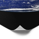 Vollständige Erde mit der Western-Hemisphäre Poster (Ecke)