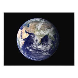 Vollständige Erde mit Europa und Asien 2 Fotodruck