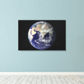 Vollständige Erde mit Europa und Asien 2 Leinwanddruck (Insitu (Holzboden))