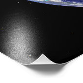 Vollständige Erde mit Europa und Asien Fotodruck (Ecke)