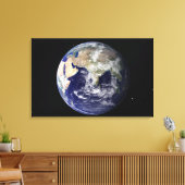 Vollständige Erde mit Europa und Asien Leinwanddruck (Insitu (Wohnzimmer))