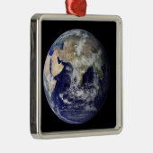 Vollständige Erde mit Europa und Asien Ornament Aus Metall (Rechts)