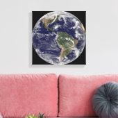 Vollständige Erde mit Hurrikan Paloma Leinwanddruck (Insitu (Wohnzimmer))