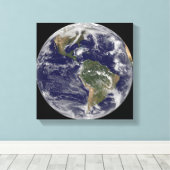 Vollständige Erde mit Hurrikan Paloma Leinwanddruck (Insitu (Holzboden))