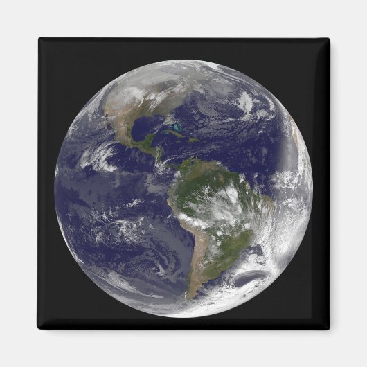 Vollständige Erde mit Nord- und Südamerika 5 Magnet (Vorne)