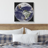 Vollständige Erde mit Nord- und Südamerika 6 Leinwanddruck (Insitu (Schlafzimmer))