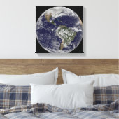 Vollständige Erde mit Nord- und Südamerika 6 Leinwanddruck (Insitu (Schlafzimmer))