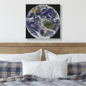 Vollständige Erde mit Nord- und Südamerika Leinwanddruck (Insitu (Schlafzimmer))